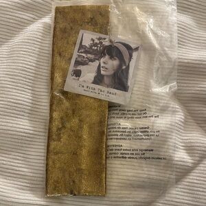 Metallic Gold Wide Headband - Women’s Hair Accessory